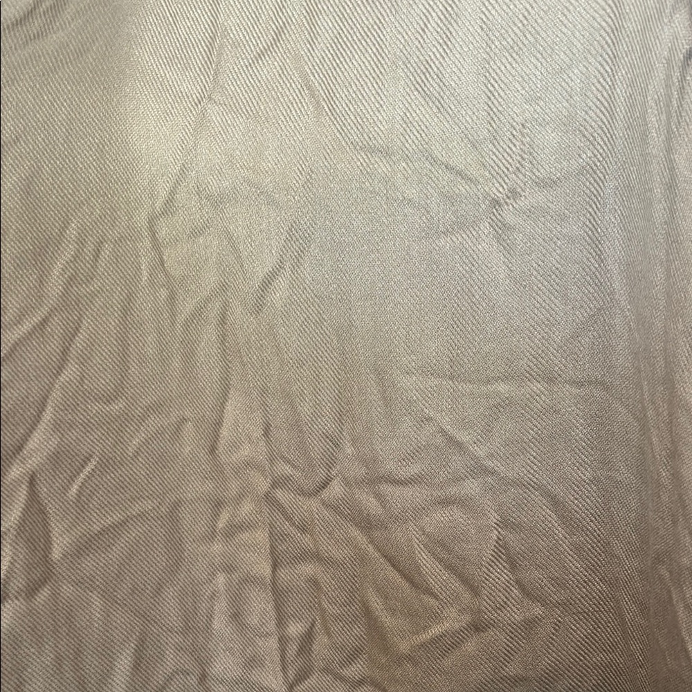 Pashmina Tan Scarf with Fringe Wrap - Picture 4 of 9